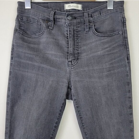 MADEWELL Mid Rise Skinny Jeans Raw Hem 27 - Picture 3 of 12